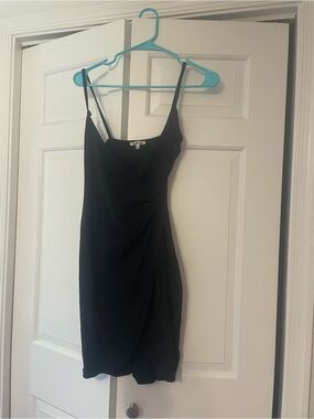 Charlotte Russe Black Spaghetti-Strap Mini Dress